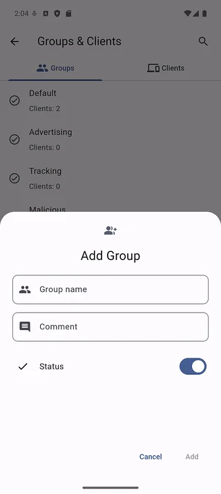 Add group