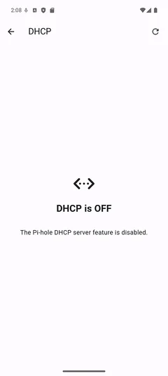 DHCP disabled