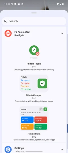 Home Widget Preview