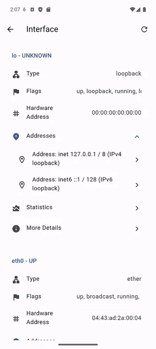 Interface overview