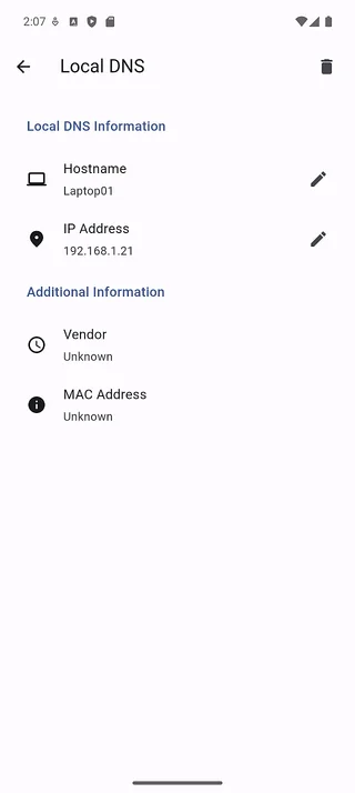 Local DNS detail