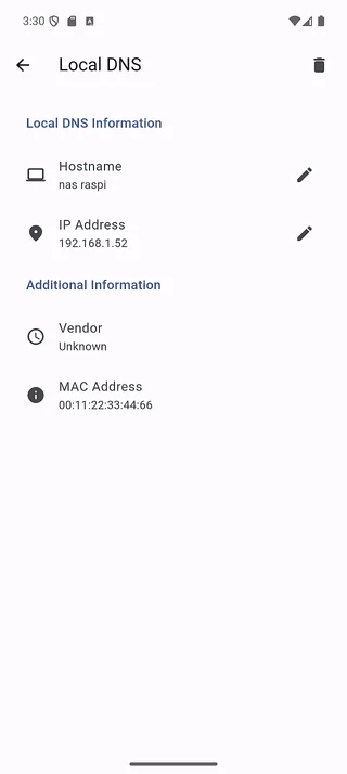 Local DNS detail