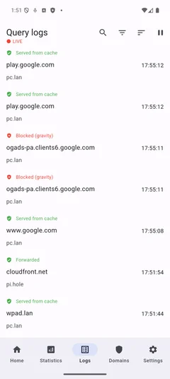 Logs live on state
