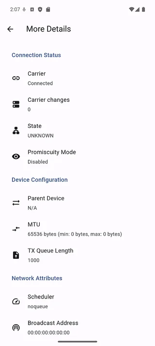 Interface detail