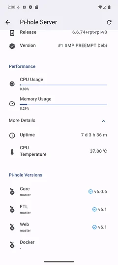 Server info expanded bottom